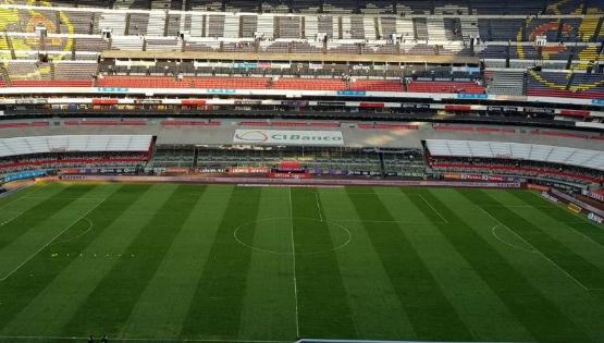 "Espectacular" Así luce la cancha del Estadio Azteca