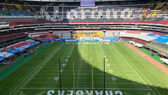 Así luce el Estadio Azteca listo para recibir a la NFL