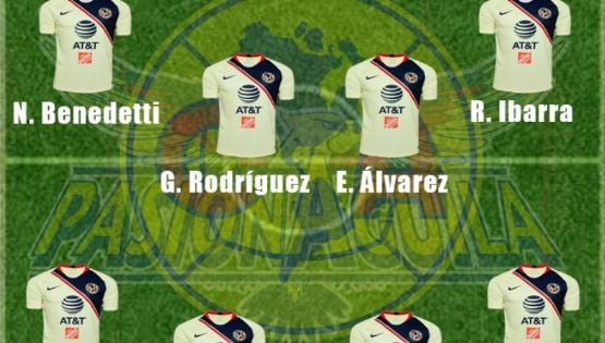 11 titular de América vs Morelia Jornada 9