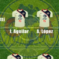 Alineación del América frente al Atlas