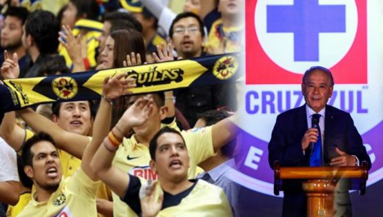 Afición americanista armó manta para Billy Álvarez