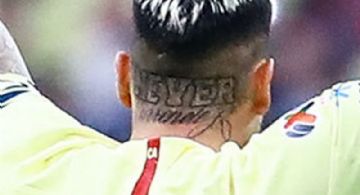 La frase que se tatuó Nico Castillo en la nuca