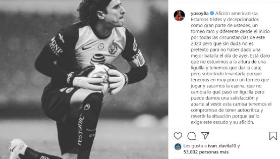 Guillermo Ochoa alza la voz después de la eliminación del Club América