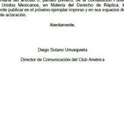 América Desmiente a Récord sobre Ayudar en la Liberación de Renato