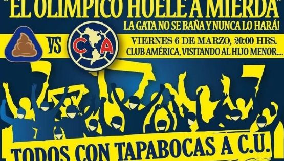 Afición del América llama a ir al estadio de Pumas con cubrebocas