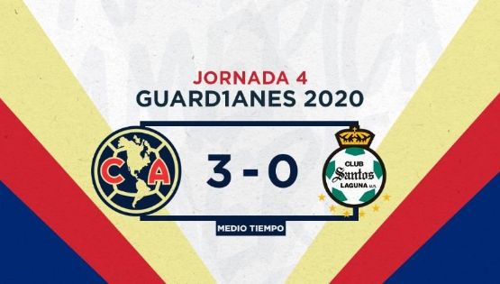 América se va al Descanso con Goleada de 14 Minutos