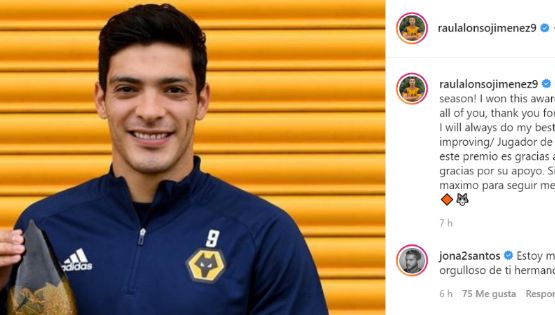 Raúl Jiménez manda mensaje de agradecimiento a la afición del Wolverhampton