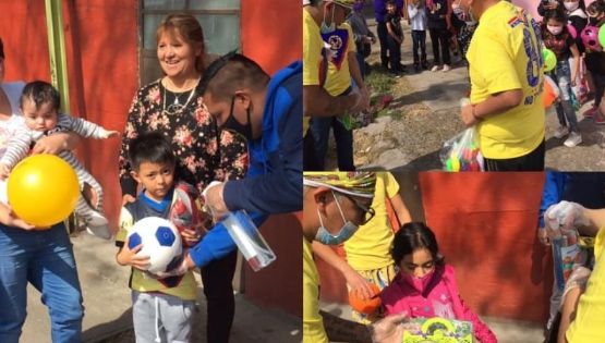 Gran detalle de las barras americanistas en el día de Reyes