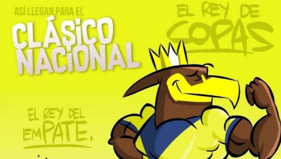 "El Rey de Copas vs el Rey de los Empates" El cartón de Pasión Águila