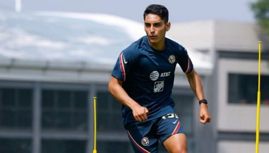 Santiago Naveda exhibe las huellas del golpe que recibió en el América vs Olimpia de Concachampions