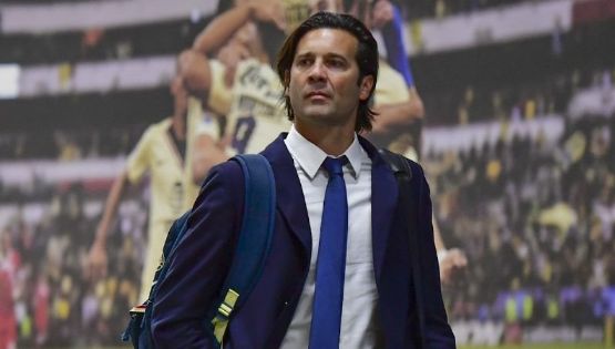 Santiago Solari se rinde ante el gol de Giovani dos Santos que significó el triunfo del América ante Necaxa