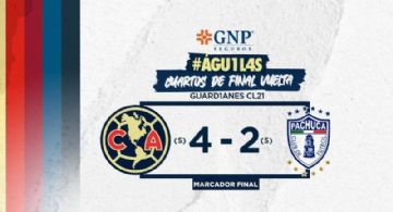 América cae en cuartos de final, en 90 minutos totalmente cardiacos
