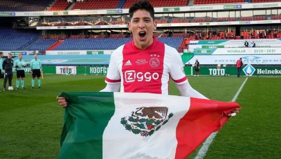 El canterano del América Edson Álvarez, rompió en llanto cuando la afición del Ajax coreó su nombre