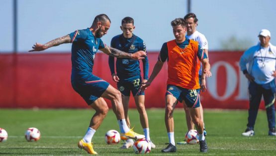 Canteranos del Club América reciben novatada en la pretemporada previo al Apertura 2021
