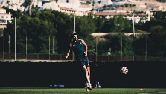 El canterano del Club América Raúl Jiménez se prepara para su segundo partido después de su lesión