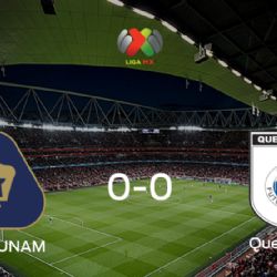  Pumas UNAM y Querétaro empatan sin goles en el Estadio Olímpico Universitario (0-0)