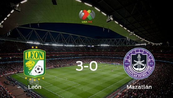 Los tres puntos se quedan en casa: goleada de León a Mazatlán (3-0)