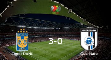  Tigres UANL consigue los tres puntos en casa tras pasar por encima de Querétaro (3-0)