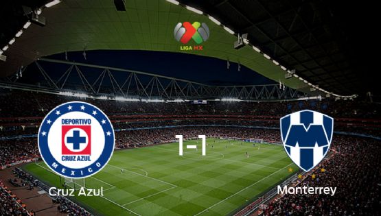Empate a uno entre Cruz Azul y Monterrey