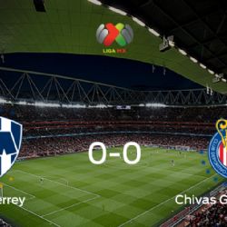  Monterrey y Chivas Guadalajara concluyen su enfrentamiento en el Estadio Bbva sin goles (0-0)