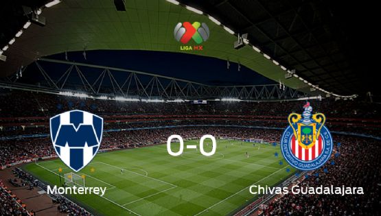  Monterrey y Chivas Guadalajara concluyen su enfrentamiento en el Estadio Bbva sin goles (0-0)