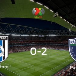  Pachuca se queda con los tres puntos tras vencer 2-0 a Querétaro 