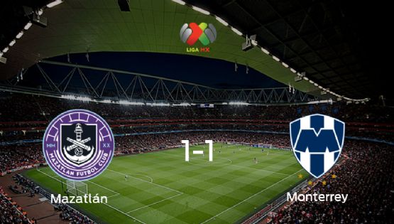  Monterrey logra un empate frente a Mazatlán (1-1)