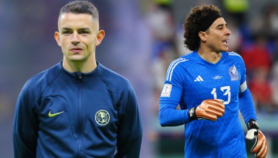 Álvaro Fidalgo celebra el penal atajado de Guillermo Ochoa contra Polonia