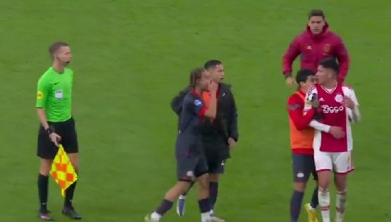 Edson Álvarez protagoniza bronca con Xavi Simons en el Clásico de Holanda