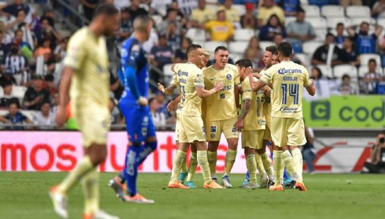 América sufre dolorosa derrota como visitante ante Rayados de Monterrey