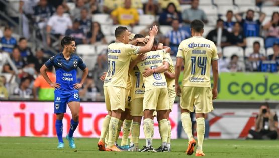 Los jugadores del Club América con su boleto asegurado al Mundial de Qatar 2022