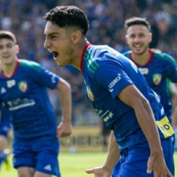 Santiago Naveda envía mensaje en redes sociales luego de meter gol y ser expulsado con el Miedz Legnica