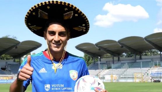 Santiago Naveda tiene original presentación con el Miedz de Polonia