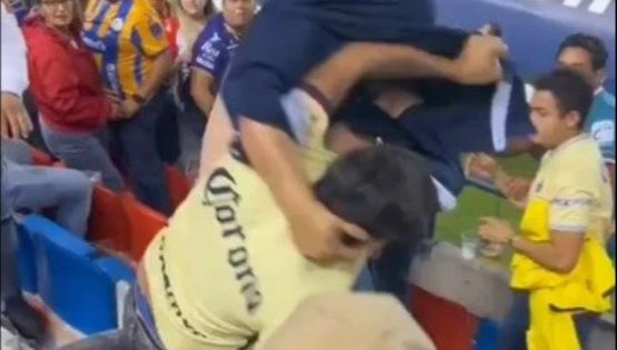 Reportan PELEAS entre aficionados del San Luis y del Club América a pesar del Fan ID