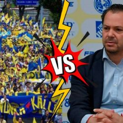 Afición del Club América se manifiesta contra Santiago Baños