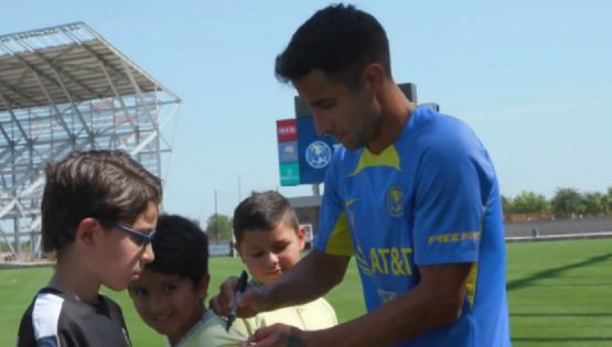 ¡Emotivo momento! Jugadores del Club América conviven con PEQUEÑOS aficionados en el Tour Águila
