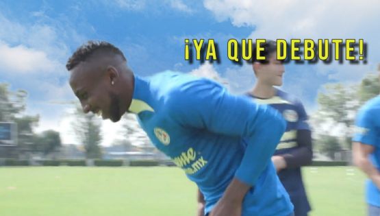 VIDEO: Golazo de Julián Quiñones en entrenamiento del Club América previo a su debut contra Querétaro