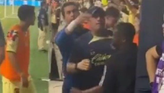 Óscar Jiménez cerca de LLEGAR A LOS GOLPES con aficionados al finalizar el América vs Nashville SC