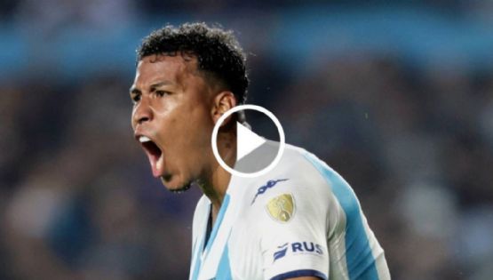 Roger Martínez anota GOLAZO de cabeza tras IMPRESIONANTE SALTO con el Racing de Argentina