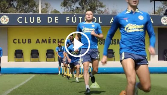 Video: Club América muestra LA INTENSIDAD con la que entrenan para el Clásico Capitalino vs Pumas