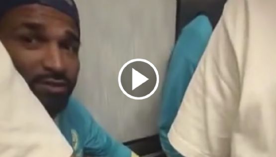 Jugadores del Club América se llevan un SUSTOTE al quedar ATORADOS en un elevador de Houston, Texas