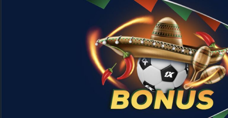 pantalla de bono 1xbet México 