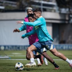 El Club América lo quería ocultar, pero en el entrenamiento se vio que ya está recuperado