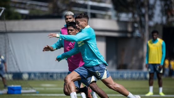 El Club América lo quería ocultar, pero en el entrenamiento se vio que ya está recuperado