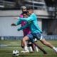 El Club América lo quería ocultar, pero en el entrenamiento se vio que ya está recuperado