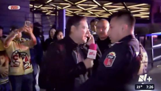 Policía de Nuevo León intenta ATROPELLAR a reportero de TUDN antes del Rayados vs América
