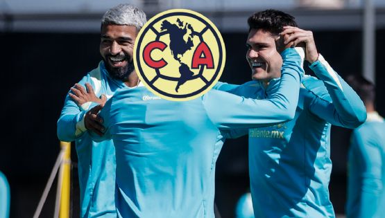 Aparece ESCONDIDO en las fotos del entrenamiento y sería TITULAR en el América vs Cruz Azul