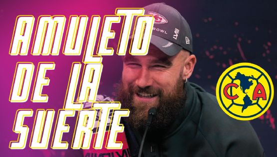 Futuro CAMPEÓN: Travis Kelce FIRMA jersey del Club América para TENER SUERTE en el Super Bowl
