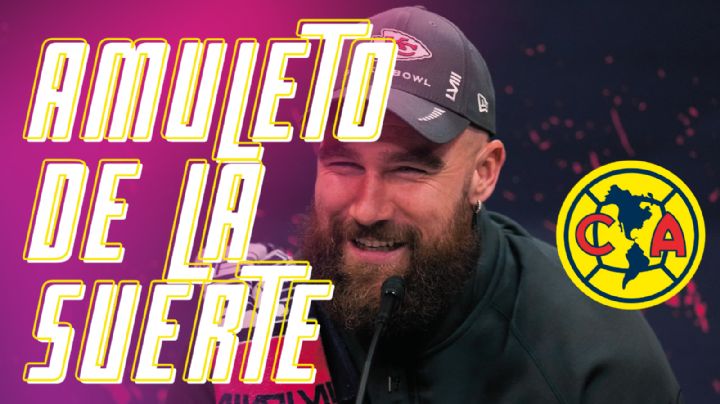 Futuro CAMPEÓN: Travis Kelce FIRMA jersey del Club América para TENER SUERTE en el Super Bowl