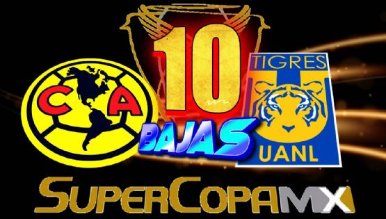Las 10 BAJAS que tendrá el Club América para enfrentar a Tigres en la Supercopa MX 2024